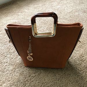 Brown Bag with Shoulder Strap